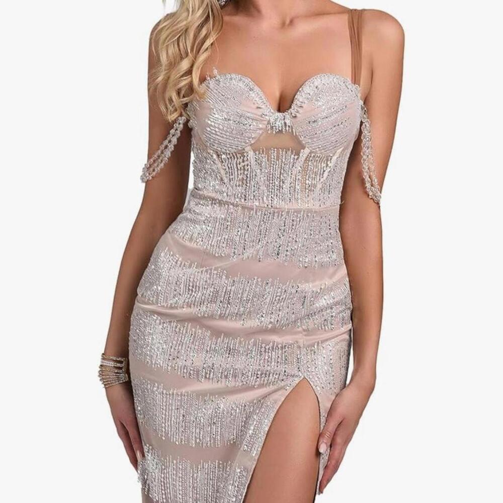 Elegant Sequin Embellished Dress